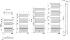 Heimwerkzeuge -Heimwerkzeuge Bemm Ares Badheizkoerper BEA14605801E10M 1462 x 580 mm 1000 Watt 1