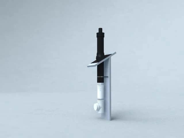 Bertrams Polyline LAS Grundpaket Dachheizzentrale 41KPDHZ60S Schrägdach 25-45°, DN 60/100, Schwarz 3 Bertrams Polyline LAS Grundpaket Dachheizzentrale 41KPDHZ60S Schrägdach 25-45°, DN 60/100, Schwarz