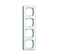 Universal Busch Jaeger Rahmen Reflex SI 2514-214K-102 Alpinweiss Ral 9010 IP 20 Für Geräteeinbaukanal 4f