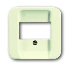 Universal Busch Jaeger Zentralscheibe TAE-Einsatz 2539-212 Weiss Busch Duro 2000 SI Telefon / Lautsprecher