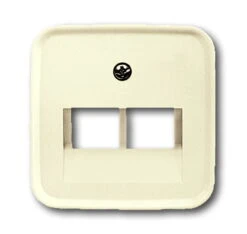 Universal Busch Jaeger Zentralscheibe UAE Dose 1803-02-212 Weiss 2fach Busch Duro 2000 SI