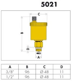 Caleffi Minical Schnellentlüfter 502130 3/8" AG, Automatisch, Mit Absperrung 5 Caleffi Minical Schnellentlüfter 502130 3/8" AG, Automatisch, Mit Absperrung -Heimwerkzeuge Caleffi Minical Schnellentluefter 502130 3 8 AG automatisch mit Absperrung 1