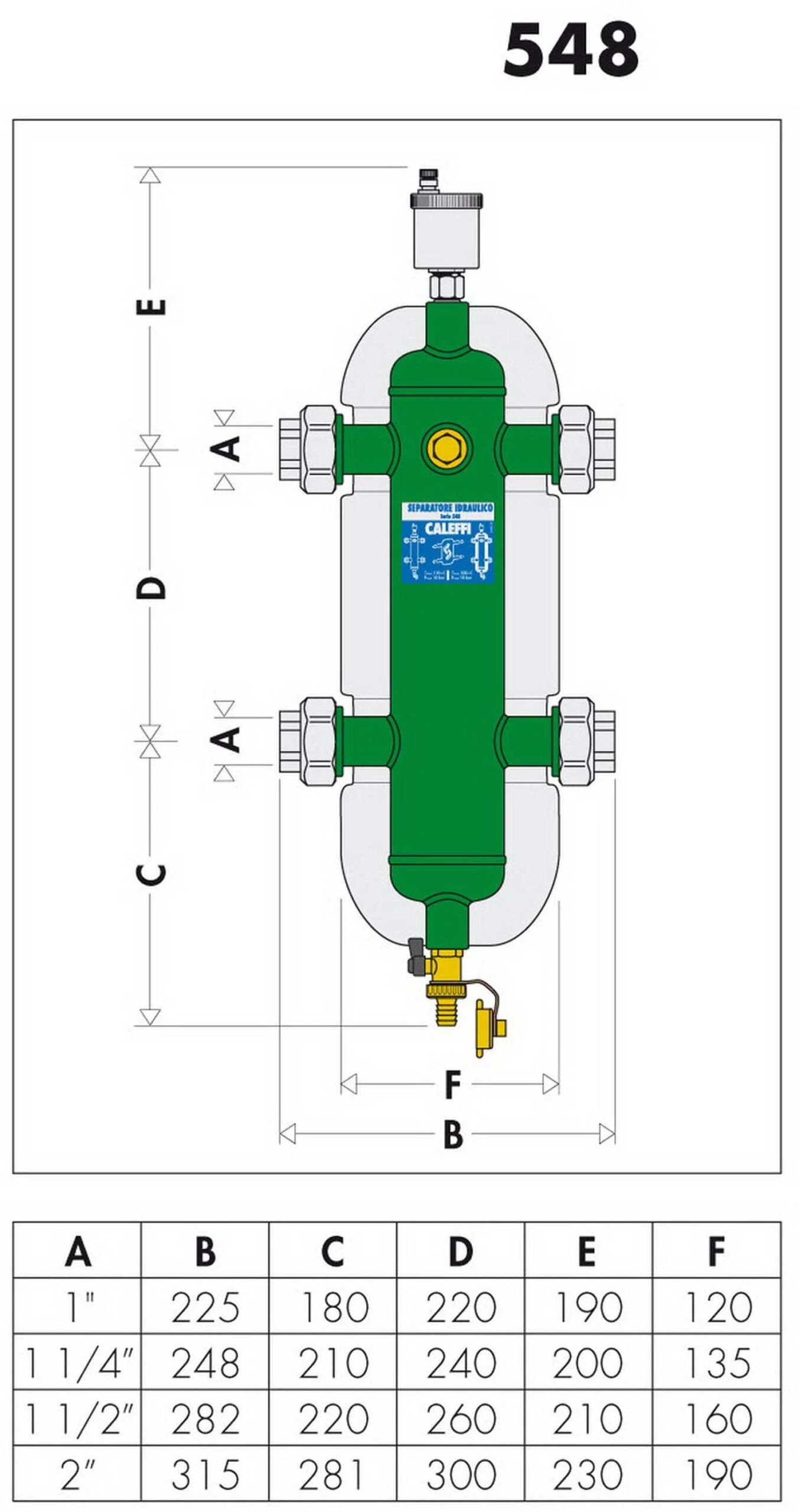 Caleffi Weiche 548009 2" IG, Hydraulisch, Mit Verschraubung Und Isolierung 4 Caleffi Weiche 548009 2" IG, Hydraulisch, Mit Verschraubung Und Isolierung – Bild 2