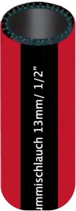 Ewuaqua Gummi-Wasserschlauch IRubber 76097 Gartenschlauch, 3/4", 50 M Schlauch, 20 Bar