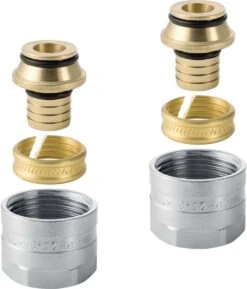 Geberit Mepla Anschlussverschraubung 641534222 Messing, Ø 16mmxG 3/4, Zu Eurokonus