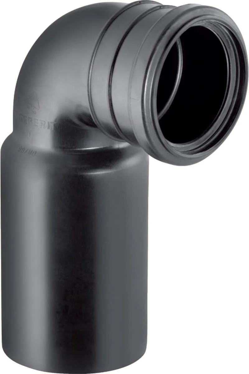 Geberit Pe Anschlussbogen 367070161 DN 100/90, 90Grad, PE-HD, Für Wand-WC 3 Geberit Pe Anschlussbogen 367070161 DN 100/90, 90Grad, PE-HD, Für Wand-WC