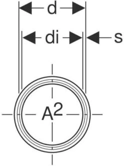 Geberit Silent Pro Rohr 393211141 DN 50, 1000 Mm, Mit 2 Muffen -Heimwerkzeuge Geberit Silent Pro Rohr 393211141 DN 50 1000 mm mit 2 Muffen 2