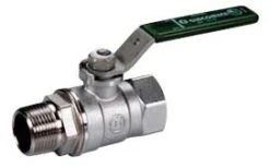 Giacomini Kugelhahn R254WL 254WX056 1 1/4", Grüner Hebelgriff, Innen- Und Außengewind