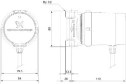 Grundfos Comfort Zirkulationspumpe 97989265 15-14 B PM, Rp 1/2, 230 V, Dach -Heimwerkzeuge Grundfos Comfort Zirkulationspumpe 97989265 15 14 B PM Rp 1 2 230 V Dach 1