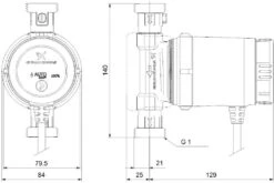 Grundfos Comfort Zirkulationspumpe 99302332 15-14 BXA PM DACH -Heimwerkzeuge Grundfos Comfort Zirkulationspumpe 99302332 15 14 BXA PM DACH 1