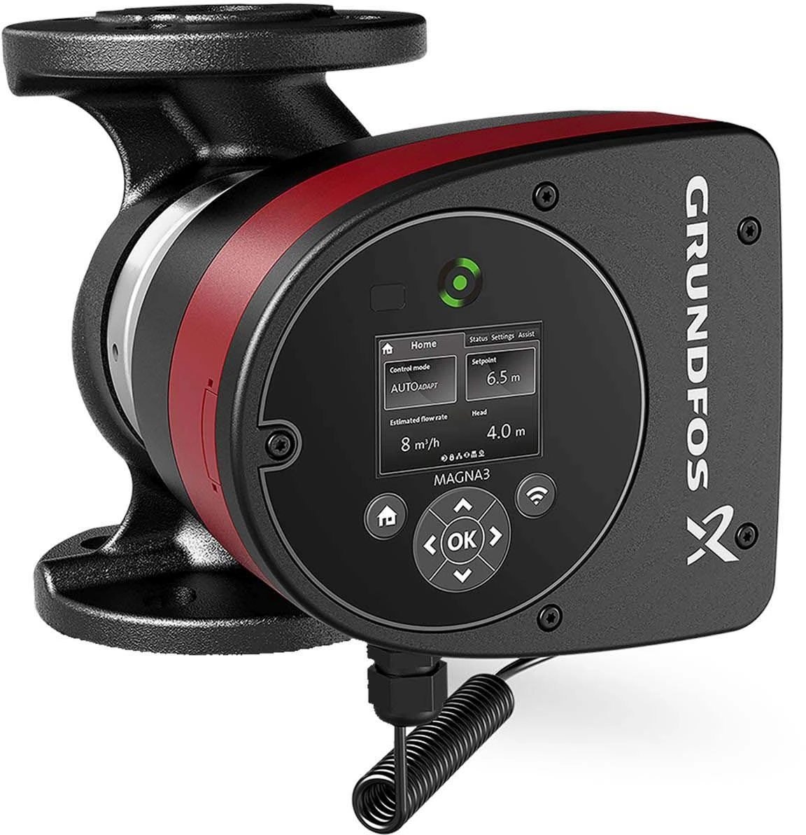 Grundfos Magna3 Heizungsumwälzpumpe 98333853 32-60F, 220 Mm, PN 16, 230 V 3 Grundfos Magna3 Heizungsumwälzpumpe 98333853 32-60F, 220 Mm, PN 16, 230 V