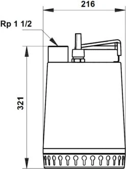 Grundfos Unilift Schmutzwasserpumpe 96001720 AP 12.40.06.1, 11/2 IG, 230 V, 10 M, Edelstahl -Heimwerkzeuge Grundfos Unilift Schmutzwasserpumpe 96001720 AP 12.40.06.1 11 2 IG 230 V 10 m Edelstahl 1