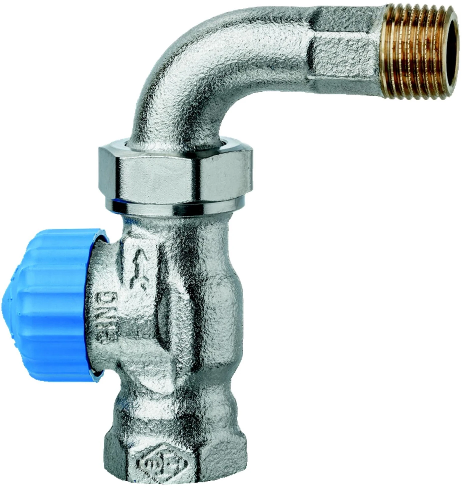 Heimeier Thermostat-Ventilunterteil Durchgang, 1/2", Bogenverschraubung 3 Heimeier Thermostat-Ventilunterteil Durchgang, 1/2", Bogenverschraubung