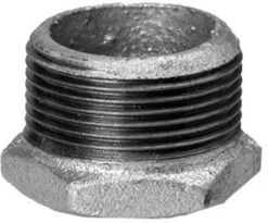 Hermann Schmidt Temperguss Reduktionsstück 13241035 DN 50 X 32, 2" X 1 1/4", AG/IG, Verzinkt