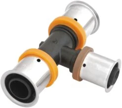 KAN-therm KAN-press 6in1 T-Stück 1009260185 20 X 16 X 20 Mm, PPSU, Reduziert, Mit Presshülse