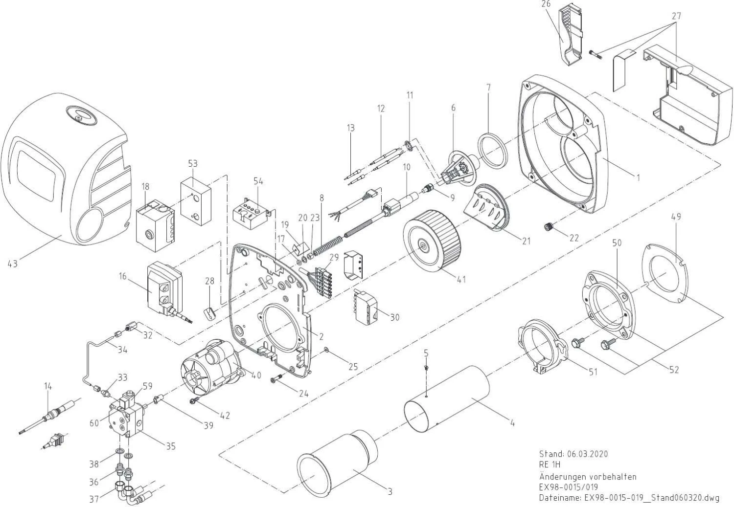 MHG Ölbrenner 95.20100-0541 RE 1.22 HK-0541, 19-22 KW, 1-stufig 4 MHG Ölbrenner 95.20100-0541 RE 1.22 HK-0541, 19-22 KW, 1-stufig – Bild 2