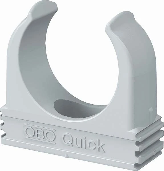 Universal Obo Quick-Klemmschelle Lgr 2955 M16 Lichtgrau, Per Stück (VPE 100 St.)