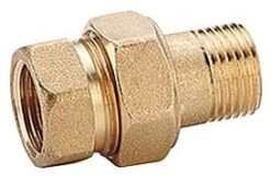 Opal R18 Radiatorverschraubung R18Y002 Messing, 3/8", IG/AG, Durchgang