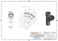 Ostendorf SKOLAN Safe SKOLANsafe-Abzweig 332200 DN/OD 58/58 X 45° -Heimwerkzeuge Ostendorf SKOLAN safe SKOLANsafe Abzweig 332200 DN OD 58 58 x 45° 1