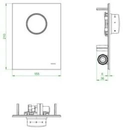 Oventrop Unibox Abdeckung 1022778 Echtglas Schwarz, Mit Thermostat 5 Oventrop Unibox Abdeckung 1022778 Echtglas Schwarz, Mit Thermostat -Heimwerkzeuge Oventrop Unibox Abdeckung 1022778 Echtglas schwarz mit Thermostat 1