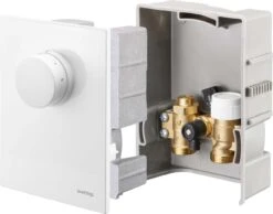 Oventrop Unibox Raumtemperaturregelung 1022724 Weiß, Mit Bypass
