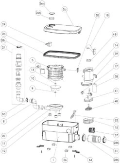 SFA SaniDouche+ Haushaltspumpe 0016P Zum Anschluss An Dusche, Waschtisch, Bidet -Heimwerkzeuge SFA SaniDouche Haushaltspumpe 0016P zum Anschluss an Dusche Waschtisch Bidet 3