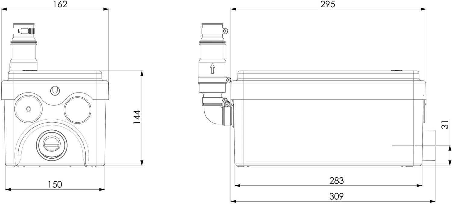 SFA Sanibroy Hebeanlage Sanishower Flat 0048 Für Den Einsatz Bei Flachen Duschtassen 5 SFA Sanibroy Hebeanlage Sanishower Flat 0048 Für Den Einsatz Bei Flachen Duschtassen – Bild 3
