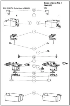 SFA Sanicondens Pro N Kondensatpumpe 0046SK6 Kühlregal, Klima, Heizkessel, Luftentfeuchter, Weiß -Heimwerkzeuge SFA Sanicondens Pro N Kondensatpumpe 0046SK6 Kuehlregal Klima Heizkessel Luftentfeuchter weiss 3