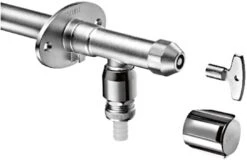 Schell Frostsichere Außenarmatur 039950399 DN 15, Mattchrom, Komplettarmatur, Ohne Rohrbelüfter