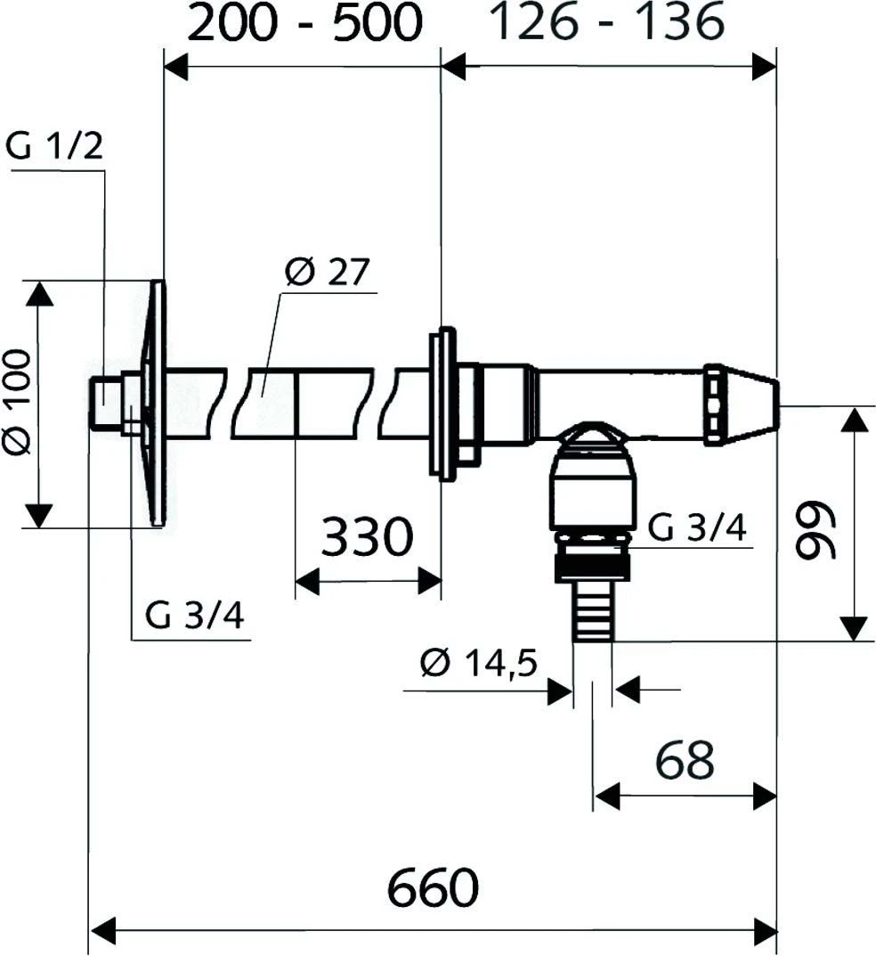 Schell Polar II Außenwandventil 039970399 Frostsicher, Mattchrom, Ohne Rohrbelüfter 5 Schell Polar II Außenwandventil 039970399 Frostsicher, Mattchrom, Ohne Rohrbelüfter – Bild 3
