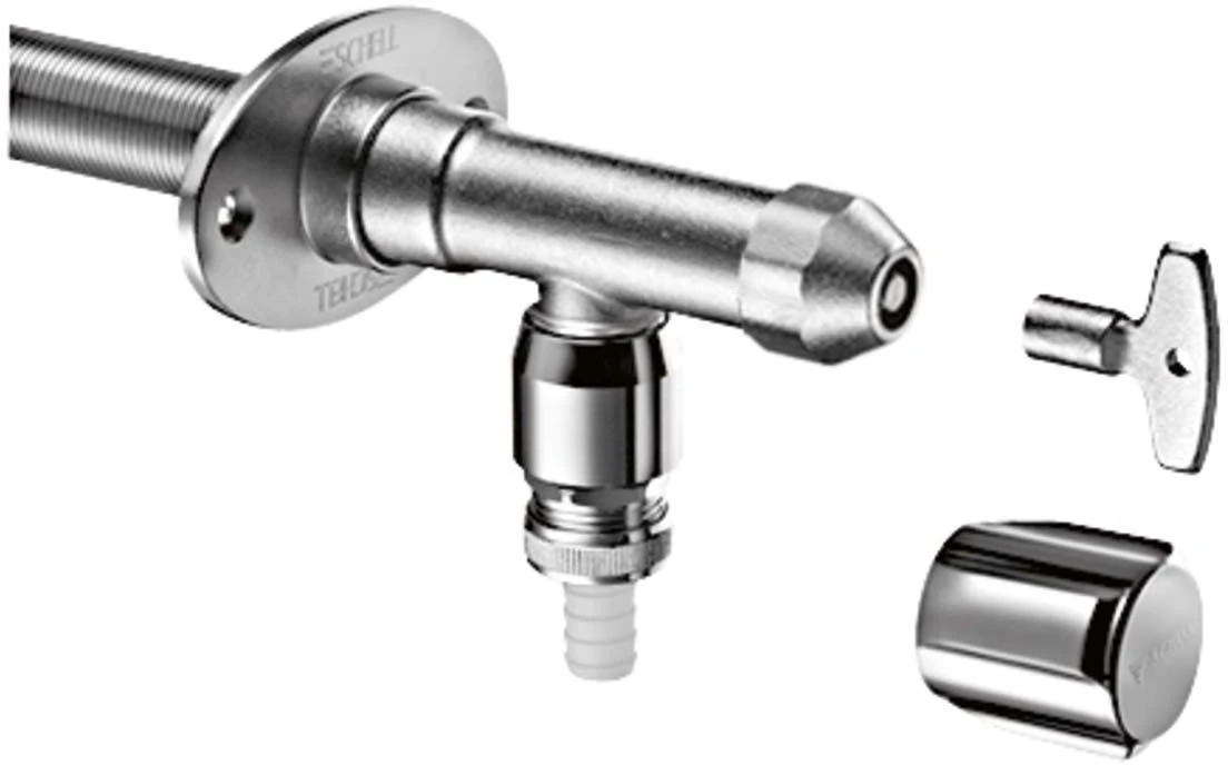 Schell Polar II Außenwandventil 039970399 Frostsicher, Mattchrom, Ohne Rohrbelüfter 3 Schell Polar II Außenwandventil 039970399 Frostsicher, Mattchrom, Ohne Rohrbelüfter