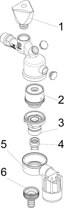 Schlösser Auslaufventil 0082601550001 DN 15, 1/2", Matt Verchromt, Mit Systemtrenner -Heimwerkzeuge Schloesser Auslaufventil 0082601550001 DN 15 1 2 matt verchromt mit Systemtrenner 2