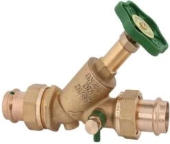 Schlösser Freistromventil 0015872200001 DN 20, 22mm, AG, Mit Entleerung, Nichtsteigende Spindel