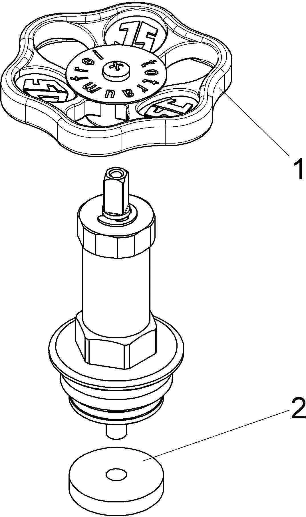 Schlösser Freistromventil-Oberteil 0018183200001 DN 32, G 1 1/4, Messing, Nichtsteigende Spindel 5 Schlösser Freistromventil-Oberteil 0018183200001 DN 32, G 1 1/4, Messing, Nichtsteigende Spindel – Bild 3