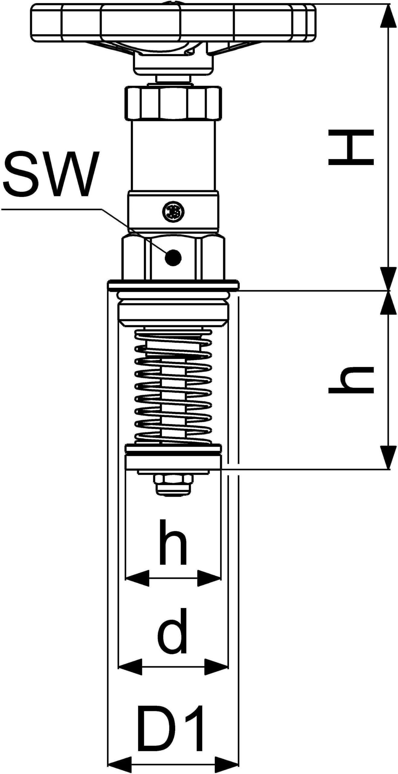 Schlösser KFR-Ventil-Oberteil 0018212000001 DN 20, G 3/4, Messing, Nichtsteigende Spindel 4 Schlösser KFR-Ventil-Oberteil 0018212000001 DN 20, G 3/4, Messing, Nichtsteigende Spindel – Bild 2