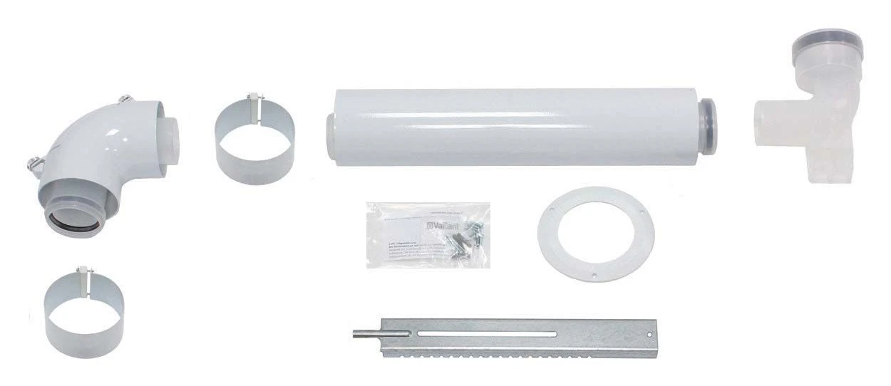 Vaillant Basis Anschluss Set 60/100mm 303920 Konzentrisch, An Abgasleitung Ø 80 PP Im Schacht 3 Vaillant Basis Anschluss Set 60/100mm 303920 Konzentrisch, An Abgasleitung Ø 80 PP Im Schacht