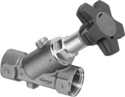 Viega Easytop KFR-Schrägsitzventil 756772 DN 25, Rp 1, Rotguss, Für Wasserzählerbügel -Heimwerkzeuge Viega Easytop KFR Schraegsitzventil 756772 DN 25 Rp 1 Rotguss fuer Wasserzaehlerbuegel 1