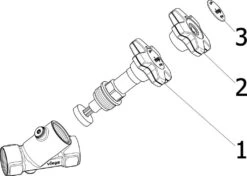 Viega Easytop KFR-Schrägsitzventil 756772 DN 25, Rp 1, Rotguss, Für Wasserzählerbügel -Heimwerkzeuge Viega Easytop KFR Schraegsitzventil 756772 DN 25 Rp 1 Rotguss fuer Wasserzaehlerbuegel 3