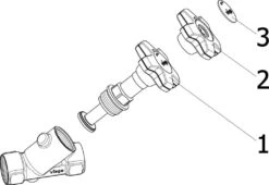 Viega Easytop Schrägsitzventil 756741 DN 32, Rp 1 1/4, Rotguss, Für Wasserzählerbügel -Heimwerkzeuge Viega Easytop Schraegsitzventil 756741 DN 32 Rp 1 1 4 Rotguss fuer Wasserzaehlerbuegel 3