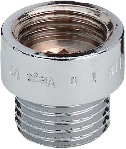 Viega Hahnverlängerung 447182 3526, In G1/2 X 25mm Rotguss Verchromt 3 Viega Hahnverlängerung 447182 3526, In G1/2 X 25mm Rotguss Verchromt