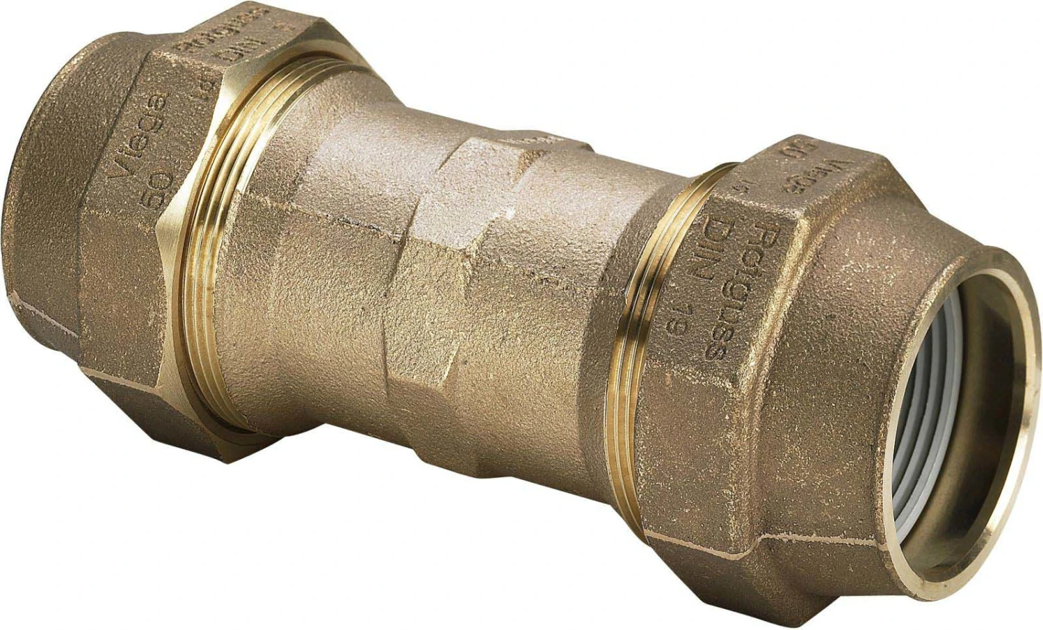 Viega Maxiplex Kupplung 277536 Ø 40 Mm, Rotguss, Verschraubung, Ohne Innenanschlag 3 Viega Maxiplex Kupplung 277536 Ø 40 Mm, Rotguss, Verschraubung, Ohne Innenanschlag