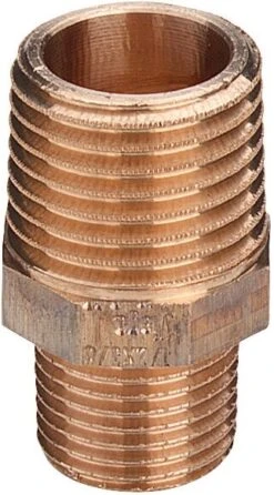 Viega Rotguss Doppelnippel, Reduziert 3/4" X 1/2"