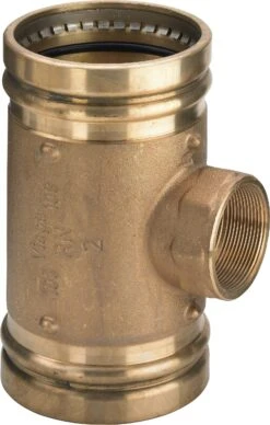 Viega Sanpress XL-T-Stück 354589 88,9 X Rp 3/4 X 88,9 Mm, Rotguss, SC-Contur