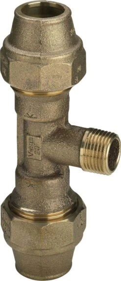 Viega T-Stück Maxiplex 20 Mm X 1/2" AG, Rotguss