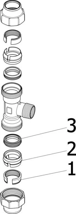 Viega T-Stück Maxiplex 32 Mm X 1 A X 3/4 I, Rotguss -Heimwerkzeuge Viega T Stueck Maxiplex 32 mm x 1 a x 3 4 i Rotguss 2