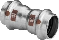 Viega Temponox Muffe 809034 54 Mm, Stahl, Nicht Rostend, SC-Contur