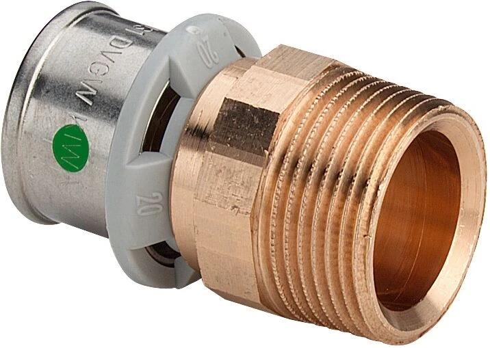 Viega Übergangsstück Sanfix-P 2111 16 Mm X R 1/2, Mit SC-Contur, Rotguss 3 Viega Übergangsstück Sanfix-P 2111 16 Mm X R 1/2, Mit SC-Contur, Rotguss