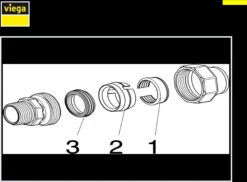 Viega Verschraubung Maxiplex 9011 25 Mm X 3/4" AG, Rotguss -Heimwerkzeuge Viega Verschraubung Maxiplex 9011 25 mm x 3 4 AG Rotguss 1