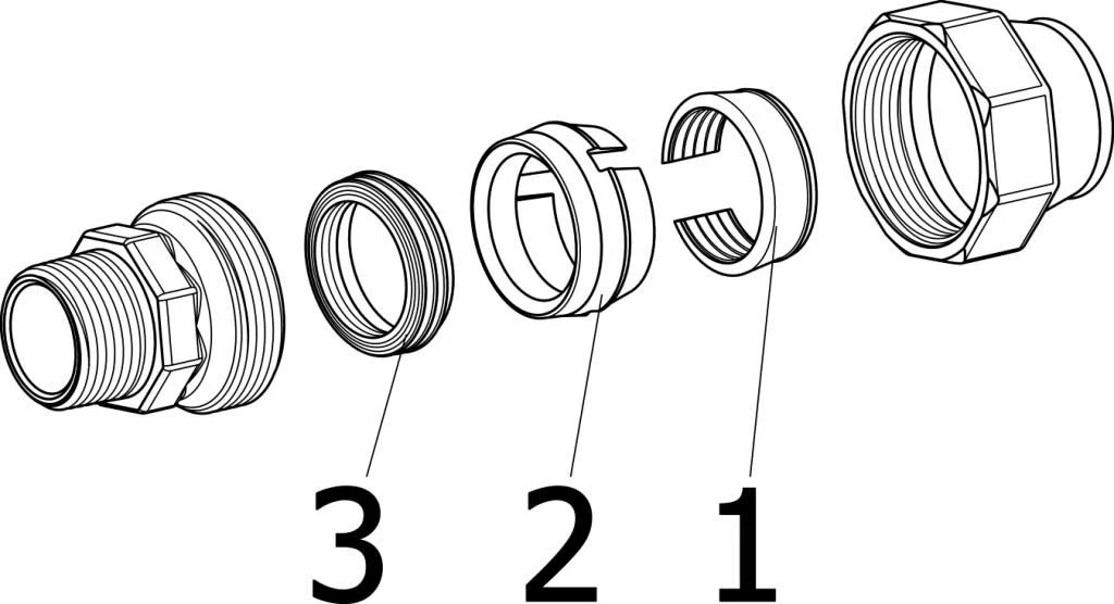 Viega Verschraubung Maxiplex 9011 40 Mm X 11/4" AG, Rotguss 5 Viega Verschraubung Maxiplex 9011 40 Mm X 11/4" AG, Rotguss – Bild 3