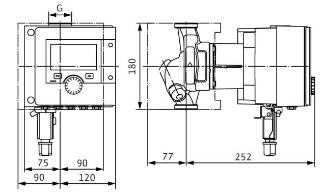 Wilo Stratos MAXO R7 Nassläufer-Pumpe 2217910 30/0,5-4 R7, PN 10, Verschraubung 4 Wilo Stratos MAXO R7 Nassläufer-Pumpe 2217910 30/0,5-4 R7, PN 10, Verschraubung – Bild 2